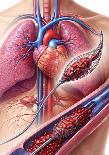Mechanical thrombectomy for DVT & pulmonary embolism